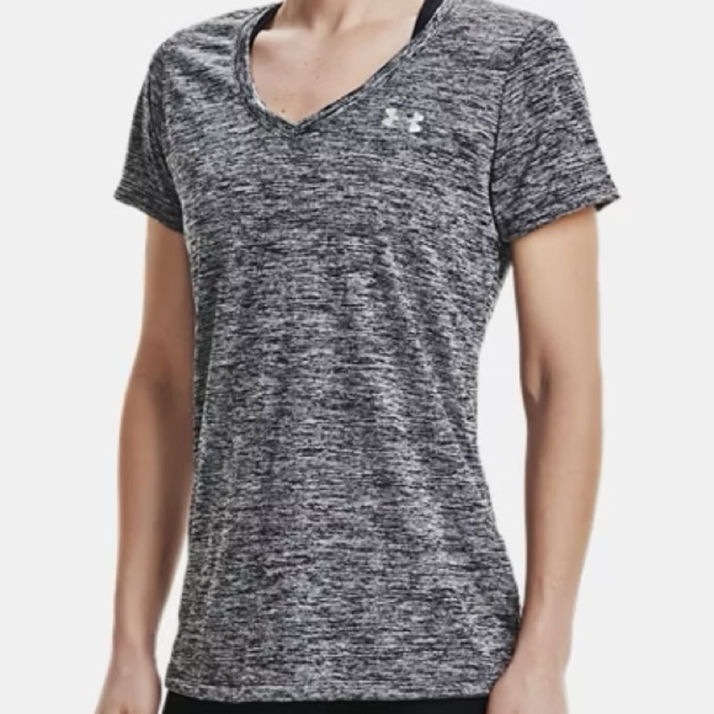 UA Tech Twist Women's V-Neck Short Sleeve Size Medium